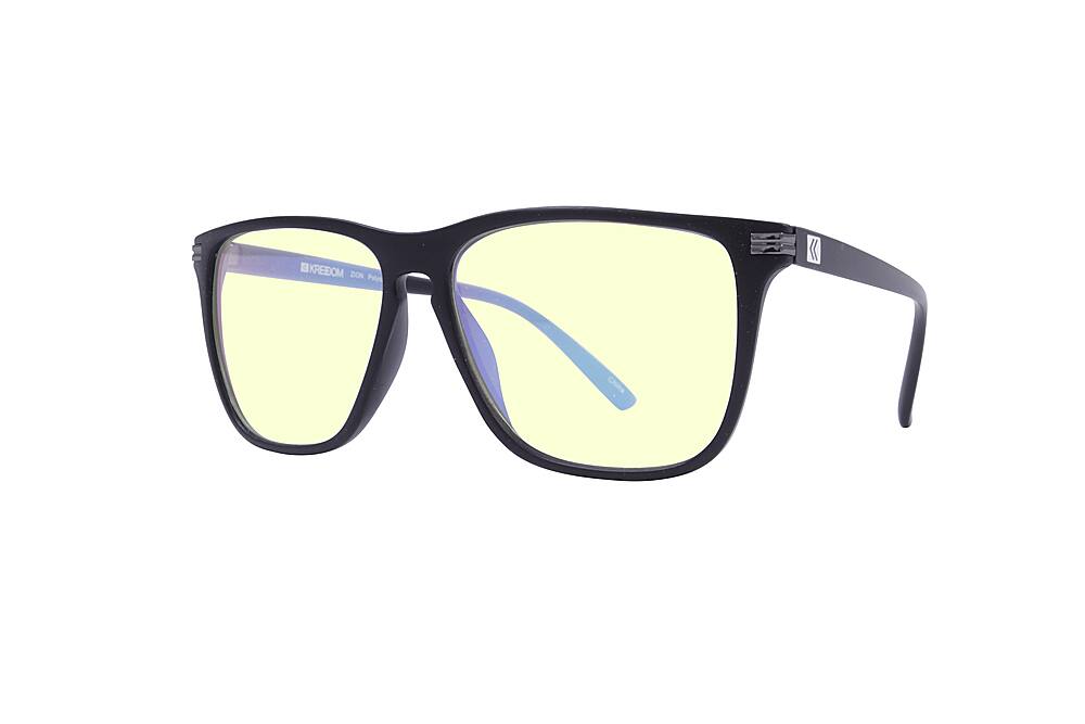 Angle View: Kreedom - ZION; 45% Blue Light Filtration, Anti-Fog Coating, Anti-Reflective Mirror, Comfort-LITE Frame, Lifetime Warranty - Matte Black