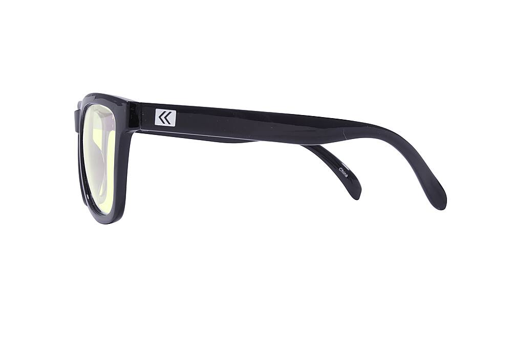 Left. Kreedom - PAISLEY; 45% Blue Light Filtration, Anti-Fog Coating, Anti-Reflective Mirror, Comfort-LITE Frame, Lifetime Warranty - Gloss Black.