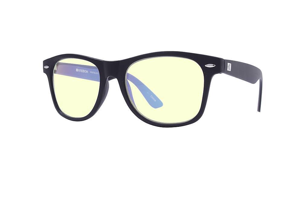 Angle. Kreedom - NOSTALGIC; 45% Blue Light Filtration, Anti-Fog Coating, Anti-Reflective Mirror, Comfort-LITE Frame, Lifetime Warranty - Matte Black.