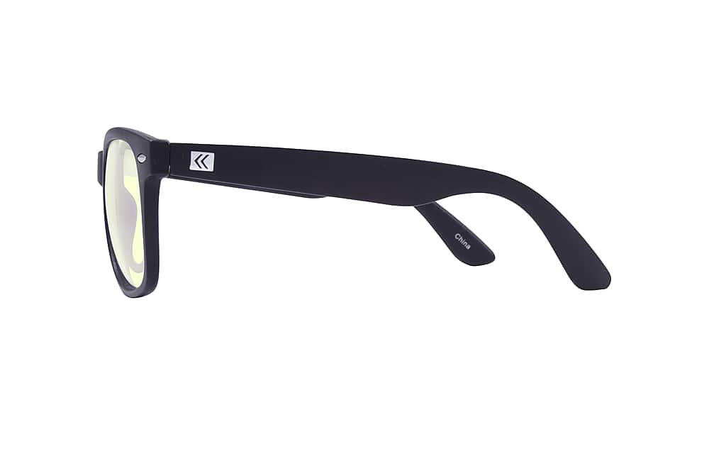 Left View: Kreedom - NOSTALGIC; 45% Blue Light Filtration, Anti-Fog Coating, Anti-Reflective Mirror, Comfort-LITE Frame, Lifetime Warranty - Matte Black