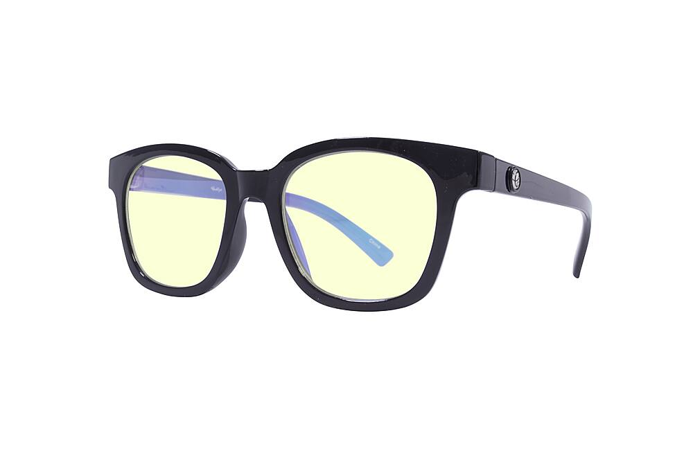 Angle. Crusheyes - PANACHE; 45% Blue Light Filtration, Anti-Fog Coating, Anti-Reflective Mirror, Comfort-LITE Frame, Lifetime Warranty - Gloss Black.