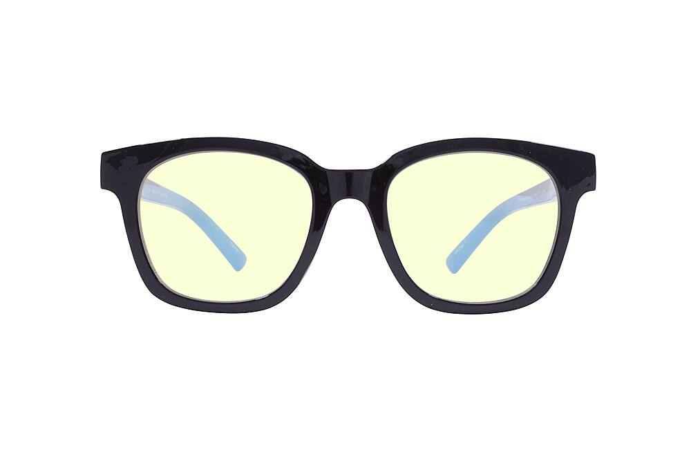Front. Crusheyes - PANACHE; 45% Blue Light Filtration, Anti-Fog Coating, Anti-Reflective Mirror, Comfort-LITE Frame, Lifetime Warranty - Gloss Black.