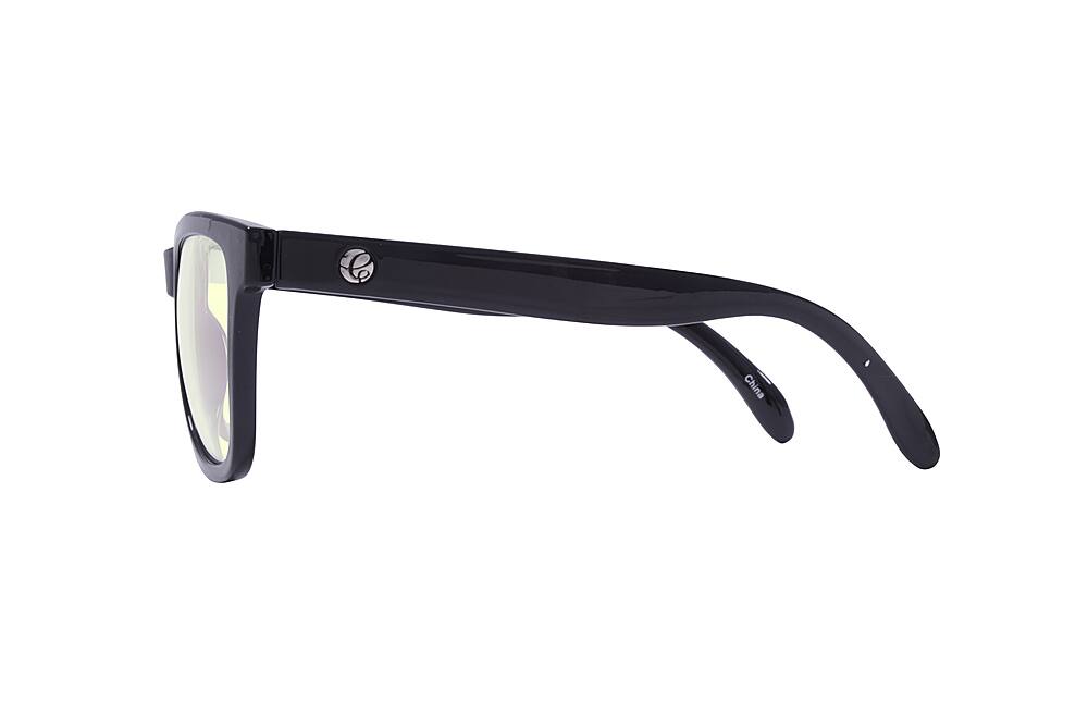 Left. Crusheyes - PAISLEY; 45% Blue Light Filtration, Anti-Fog Coating, Anti-Reflective Mirror, Comfort-LITE Frame, Lifetime Warranty - Gloss Black.