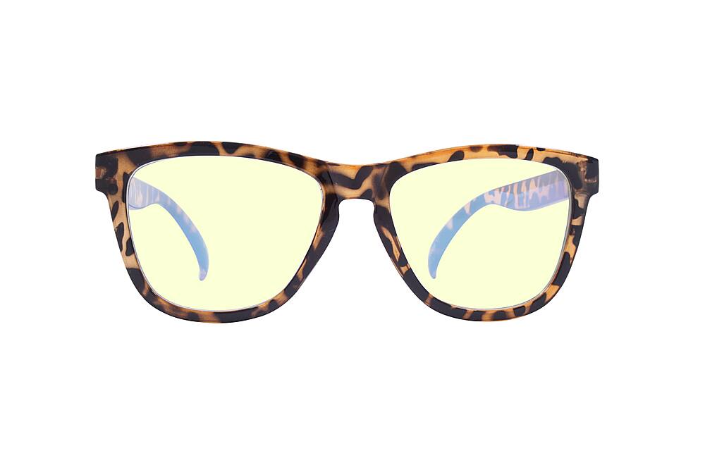 Front. Crusheyes - PAISLEY; 45% Blue Light Filtration, Anti-Fog Coating, Anti-Reflective Mirror, Comfort-LITE Frame, Lifetime Warranty - Gloss Brown Demi.