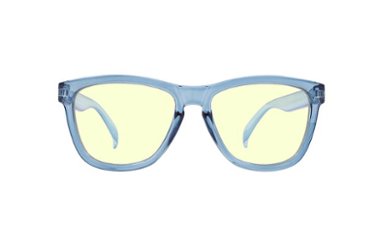 Crusheyes - PAISLEY; 45% Blue Light Filtration, Anti-Fog Coating, Anti-Reflective Mirror, Comfort-LITE Frame, Lifetime Warranty - Gloss Crystal Blue - Front_Zoom