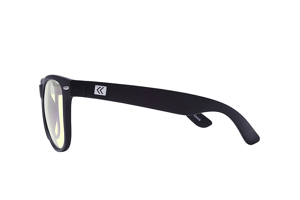 Left View: Kreedom - REVERB; 45% Blue Light Filtration, Anti-Fog Coating, Anti-Reflective Mirror, Comfort-LITE Frame, Lifetime Warranty - Matte Black