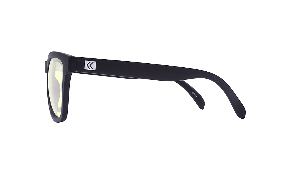 Left View: Kreedom - PAISLEY; 45% Blue Light Filtration, Anti-Fog Coating, Anti-Reflective Mirror, Comfort-LITE Frame, Lifetime Warranty - Matte Black