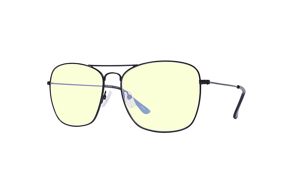 Angle. Kreedom - NO CURFEW; 45% Blue Light Filtration, Anti-Fog Coating, Anti-Reflective Mirror, Comfort-LITE Frame, Lifetime Warranty - Matte Black + Black Temple Tips.