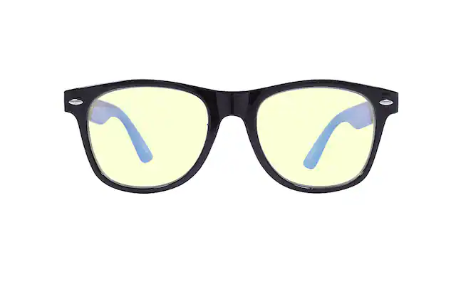 Front. Kreedom - NOSTALGIC; 45% Blue Light Filtration, Anti-Fog Coating, Anti-Reflective Mirror, Comfort-LITE Frame, Lifetime Warranty - Gloss Black.