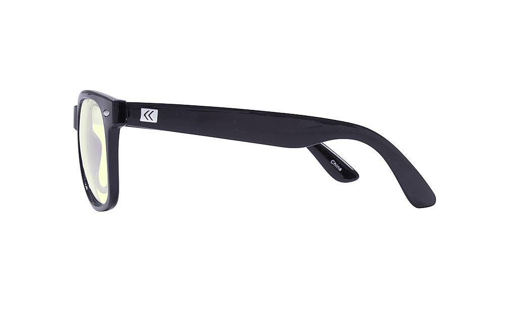 Left. Kreedom - NOSTALGIC; 45% Blue Light Filtration, Anti-Fog Coating, Anti-Reflective Mirror, Comfort-LITE Frame, Lifetime Warranty - Gloss Black.
