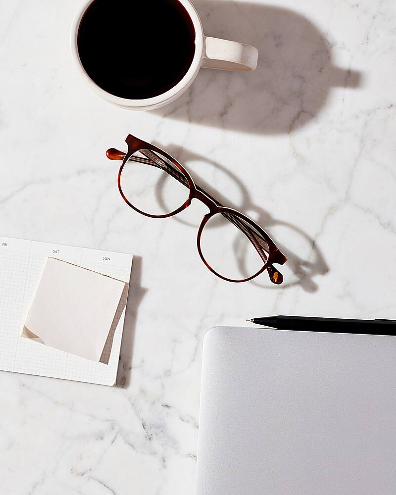 Alt View 12. Felix Gray - Roebling Blue Light Glasses (with case & cloth) - Sazerac Crystal.