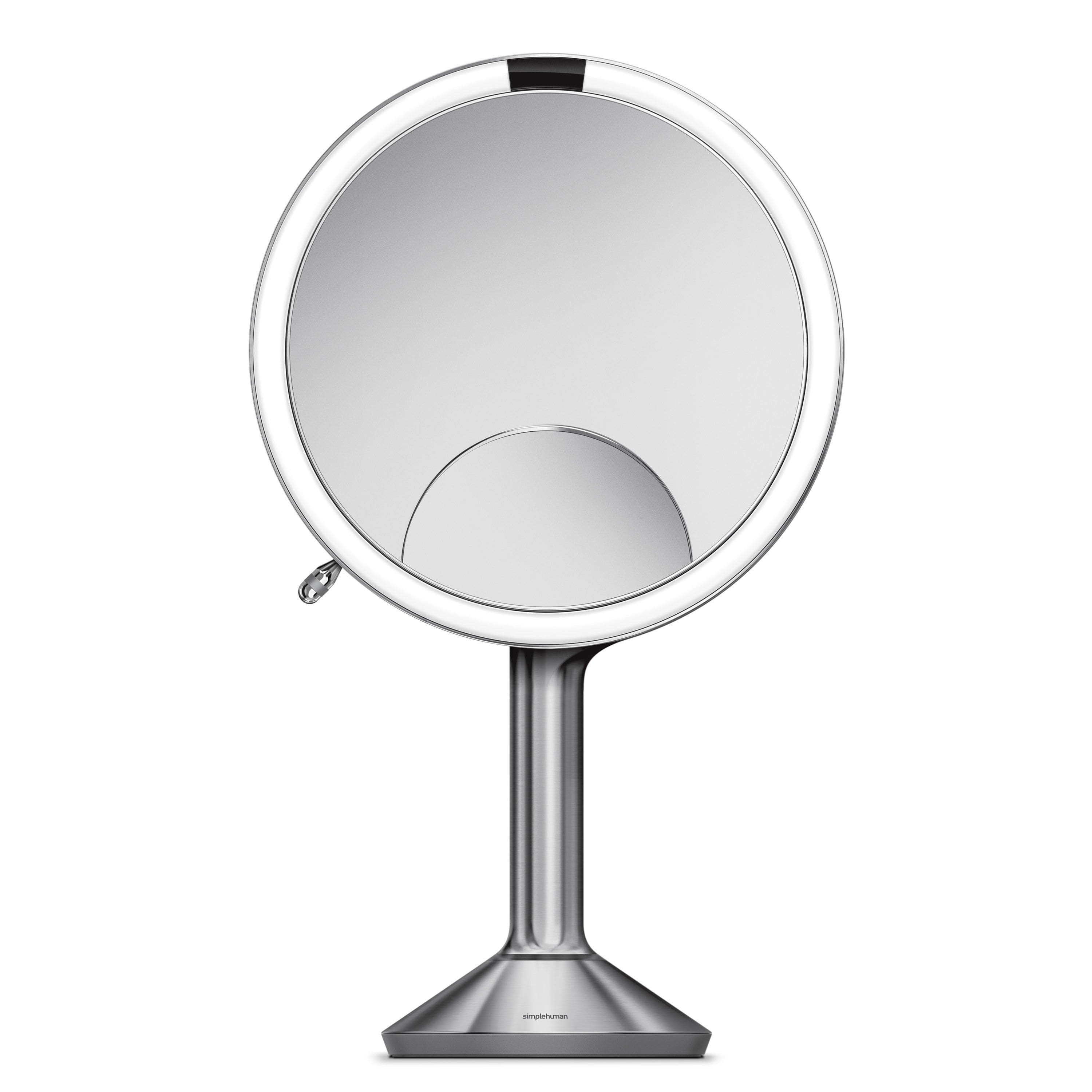 Front. simplehuman - sensor mirror trio, brushed stainless steel - Brushed.