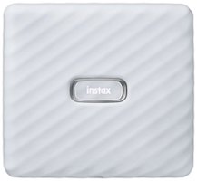 Fujifilm - Instax Link Wide Wireless Photo Printer - Ash White - Front_Zoom