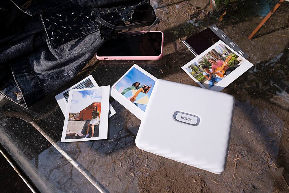 Alt View 17. Fujifilm - Instax Link Wide Wireless Photo Printer - Ash White.