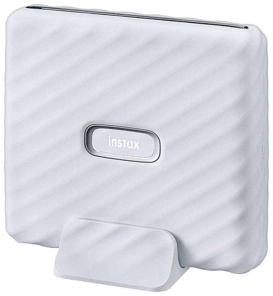 Left. Fujifilm - Instax Link Wide Wireless Photo Printer - Ash White.