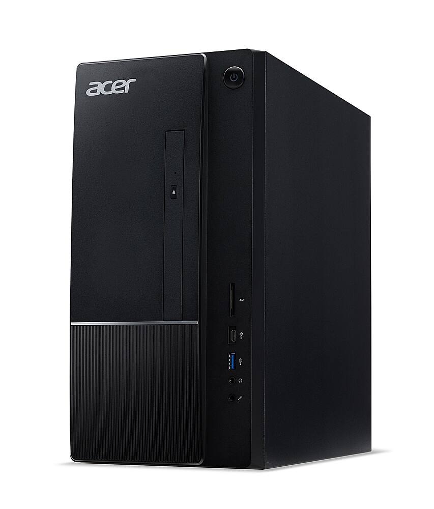 Angle View: Acer - Aspire TC-875-UR12 Desktop - Intel Core i5-10400 Processor - 8GB DDR4 - 1TB 7200RPM HDD - 8X DVD