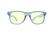 Front. Crusheyes - NOSTALGIC; 45% Blue Light Filtration, Anti-Fog Coating, Anti-Reflective Mirror, Comfort-LITE Frame, Lifetime Warranty - Gloss Crystal Blue.