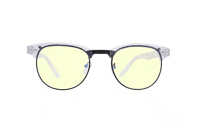 Front. Crusheyes - WAYFARTHER; 45% Blue Light Filtration, Anti-Fog Coating, Anti-Reflective Mirror, Comfort-LITE Frame, Lifetime Warranty - Gloss Crystal Clear.