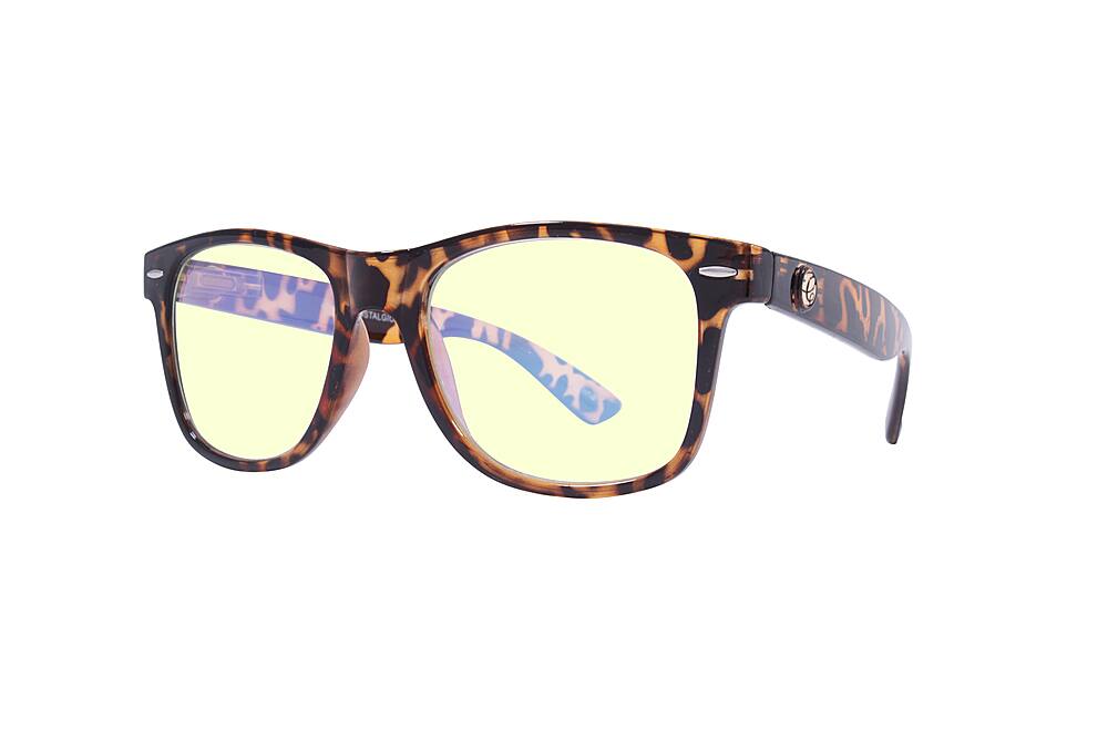 Angle. Crusheyes - NOSTALGIC; 45% Blue Light Filtration, Anti-Fog Coating, Anti-Reflective Mirror, Comfort-LITE Frame, Lifetime Warranty - Gloss Brown Demi.