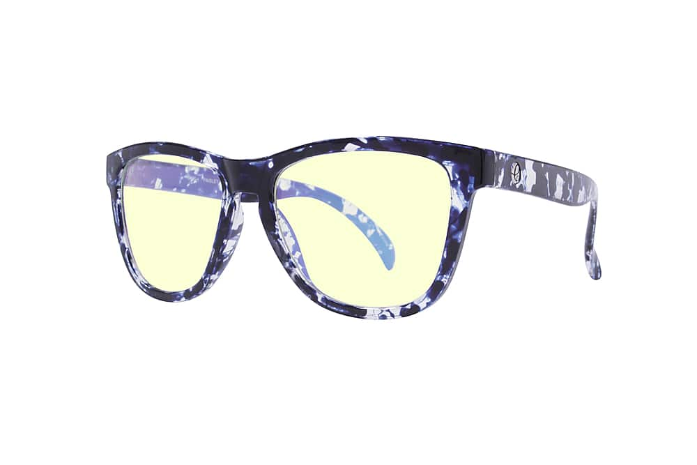 Angle View: Crusheyes - PAISLEY; 45% Blue Light Filtration, Anti-Fog Coating, Anti-Reflective Mirror, Comfort-LITE Frame, Lifetime Warranty - Gloss Royal Blue Demi