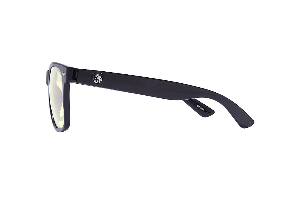 Left. Crusheyes - NOSTALGIC; 45% Blue Light Filtration, Anti-Fog Coating, Anti-Reflective Mirror, Comfort-LITE Frame, Lifetime Warranty  - Gloss Black.