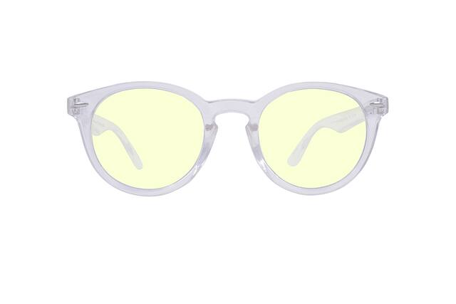 Front. Crusheyes - MCKEVIN; 45% Blue Light Filtration, Anti-Fog Coating, Anti-Reflective Mirror, Comfort-LITE Frame, Lifetime Warranty - Gloss Crystal Clear.