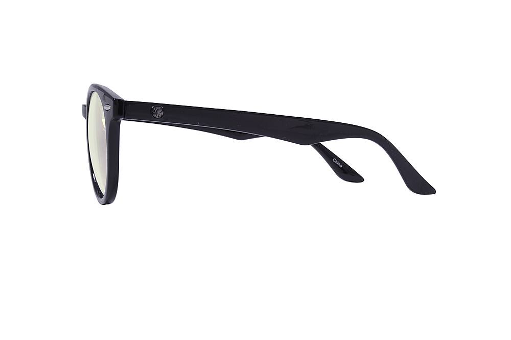 Left View: Crusheyes - MCKEVIN; 45% Blue Light Filtration, Anti-Fog Coating, Anti-Reflective Mirror, Comfort-LITE Frame, Lifetime Warranty - Gloss Black