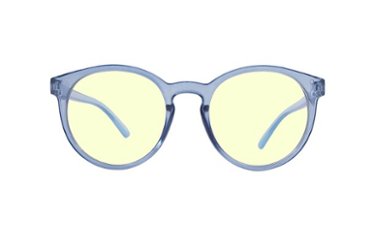 Crusheyes - LOTUS; 45% Blue Light Filtration, Anti-Fog Coating, Anti-Reflective Mirror, Comfort-LITE Frame, Lifetime Warranty - Gloss Crystal Blue - Front_Zoom