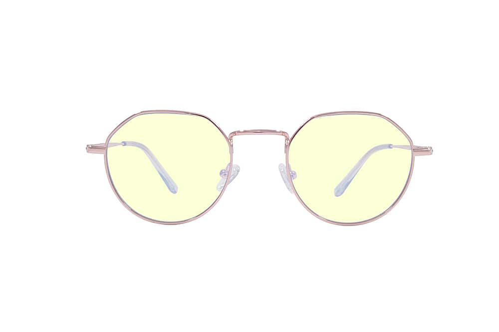 Crusheyes - MONA LISA; 45% Blue Light Filtration, Anti-Fog Coating, Anti-Reflective Mirror, Comfort-LITE Frame, Lifetime Warranty  - Gloss Rose Gold/Clear Temple Tips price history on PriceWatchPro