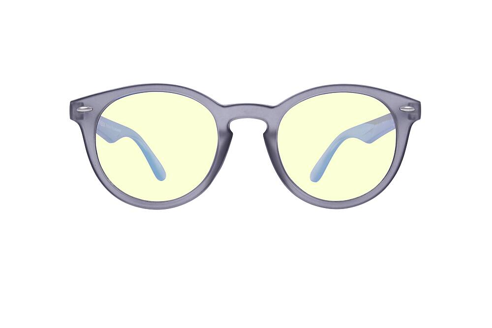 Front. Kreedom - MCKEVIN; 45% Blue Light Filtration, Anti-Fog Coating, Anti-Reflective Mirror, Comfort-LITE Frame, Lifetime Warranty - Matte Crystal Grey.