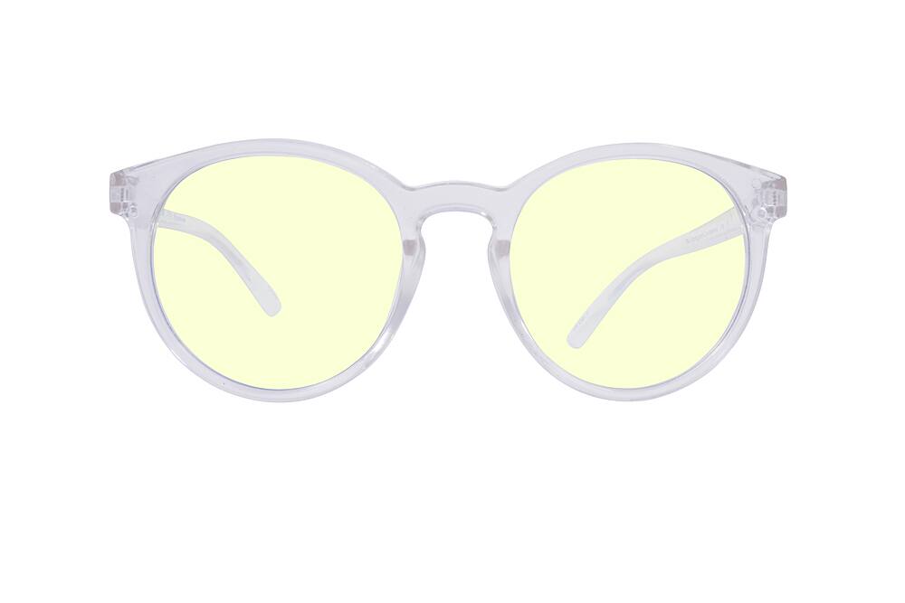 Kreedom - LOTUS; 45% Blue Light Filtration, Anti-Fog Coating, Anti-Reflective Mirror, Comfort-LITE Frame, Lifetime Warranty - Gloss Crystal Clear