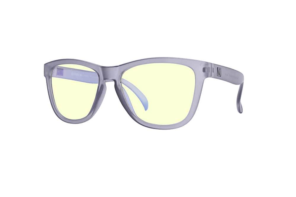 Angle View: Kreedom - PAISLEY; 45% Blue Light Filtration, Anti-Fog Coating, Anti-Reflective Mirror, Comfort-LITE Frame, Lifetime Warranty - Matte Crystal Grey