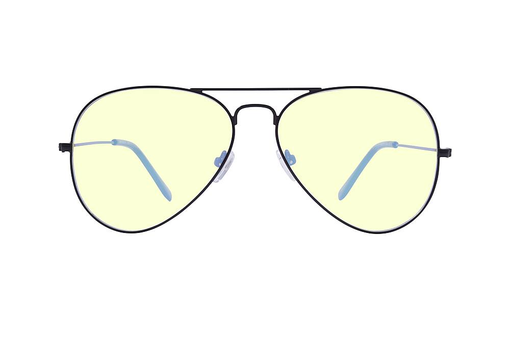 Front. Kreedom - TAKE OFF; 45% Blue Light Filtration, Anti-Fog Coating, Anti-Reflective Mirror, Comfort-LITE Frame, Lifetime Warranty - Matte Black + Clear Temple Tips.