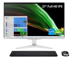 Acer - Aspire C27 - 27” FHD IPS All-In-One Desktop - Intel Core i5-1135G7 – GeForce MX330 - 8GB DDR4 - 512GB SSD - Front_Zoom