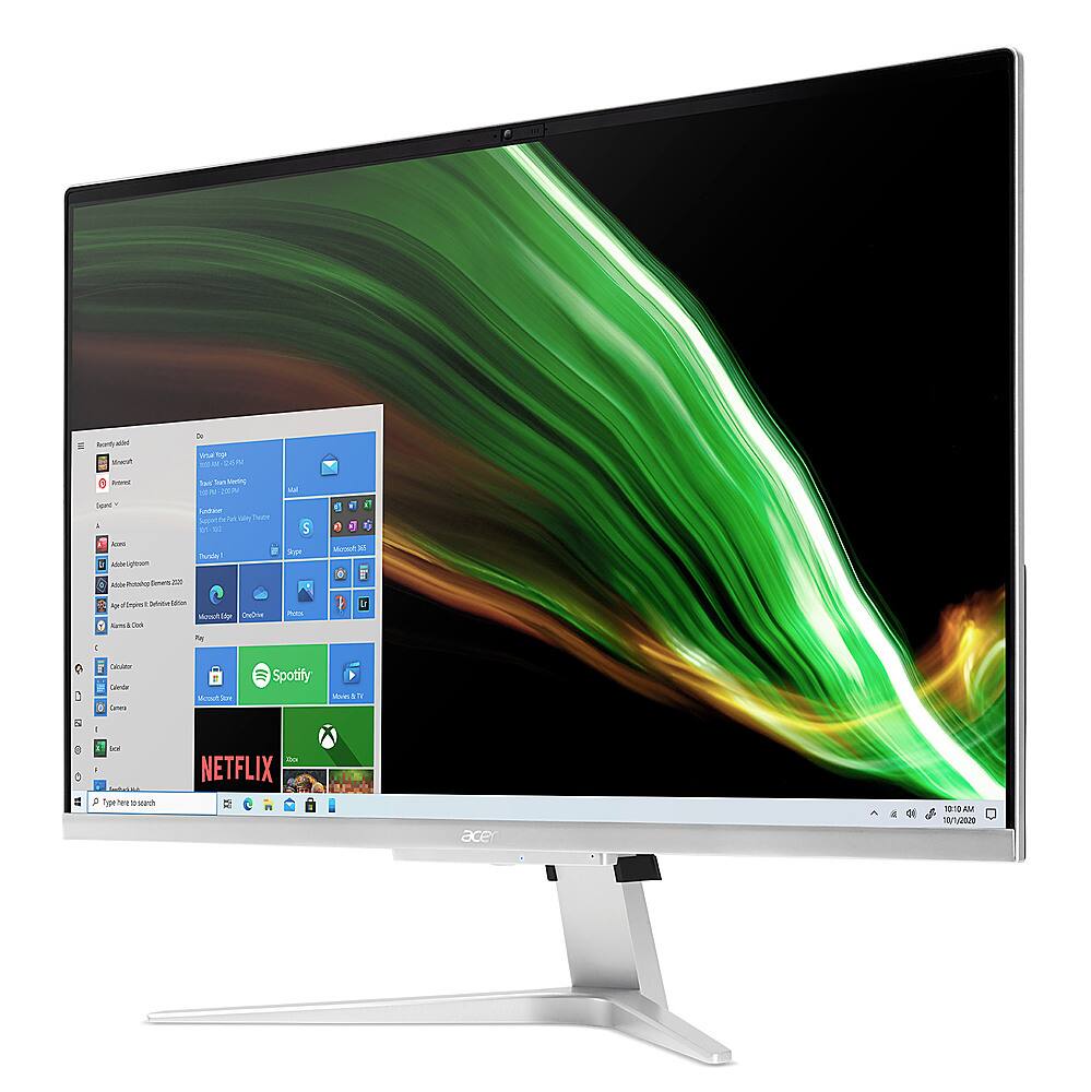 Alt View 2. Acer - Aspire C27 - 27” FHD IPS All-In-One - Intel Core i5-1135G7 - NVIDIA GeForce MX330 - 8GB DDR4 - 512GB SSD.