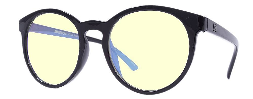 Angle. Kreedom - MCKEVIN; 45% Blue Light Filtration, Anti-Fog Coating, Anti-Reflective Mirror, Comfort-LITE Frame, Lifetime Warranty - Gloss Black.