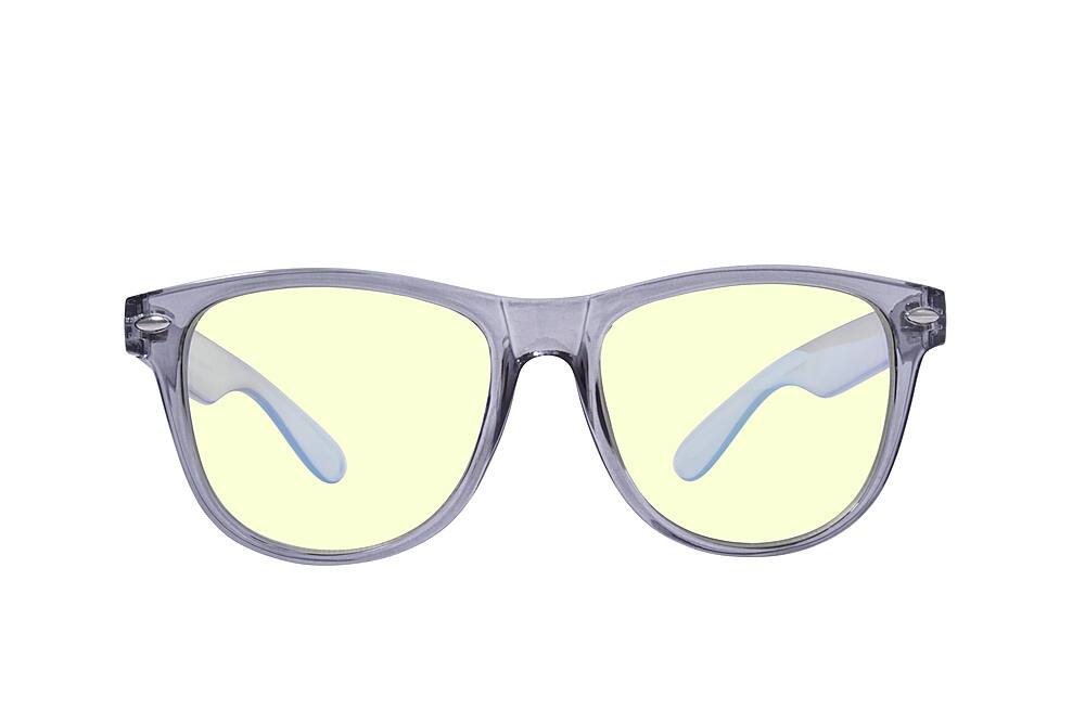 Front. Kreedom - REVERB; 45% Blue Light Filtration, Anti-Fog Coating, Anti-Reflective Mirror, Comfort-LITE Frame, Lifetime Warranty - Gloss Crystal Smoke.