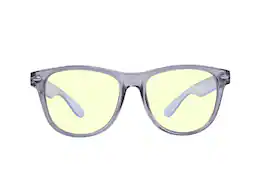 Kreedom - REVERB; 45% Blue Light Filtration, Anti-Fog Coating, Anti-Reflective Mirror, Comfort-LITE Frame, Lifetime Warranty - Gloss Crystal Smoke