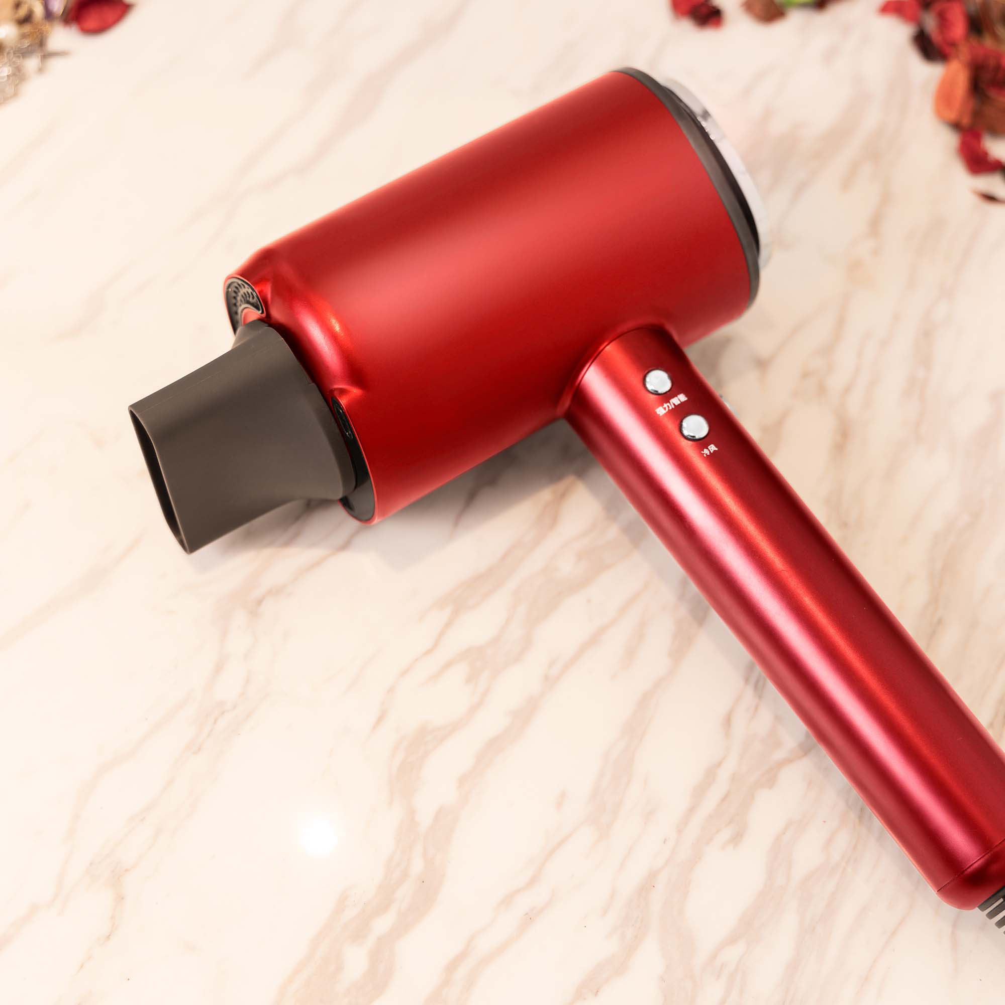 Back View: Tineco - Smart Ionic Hair Dryer - Red