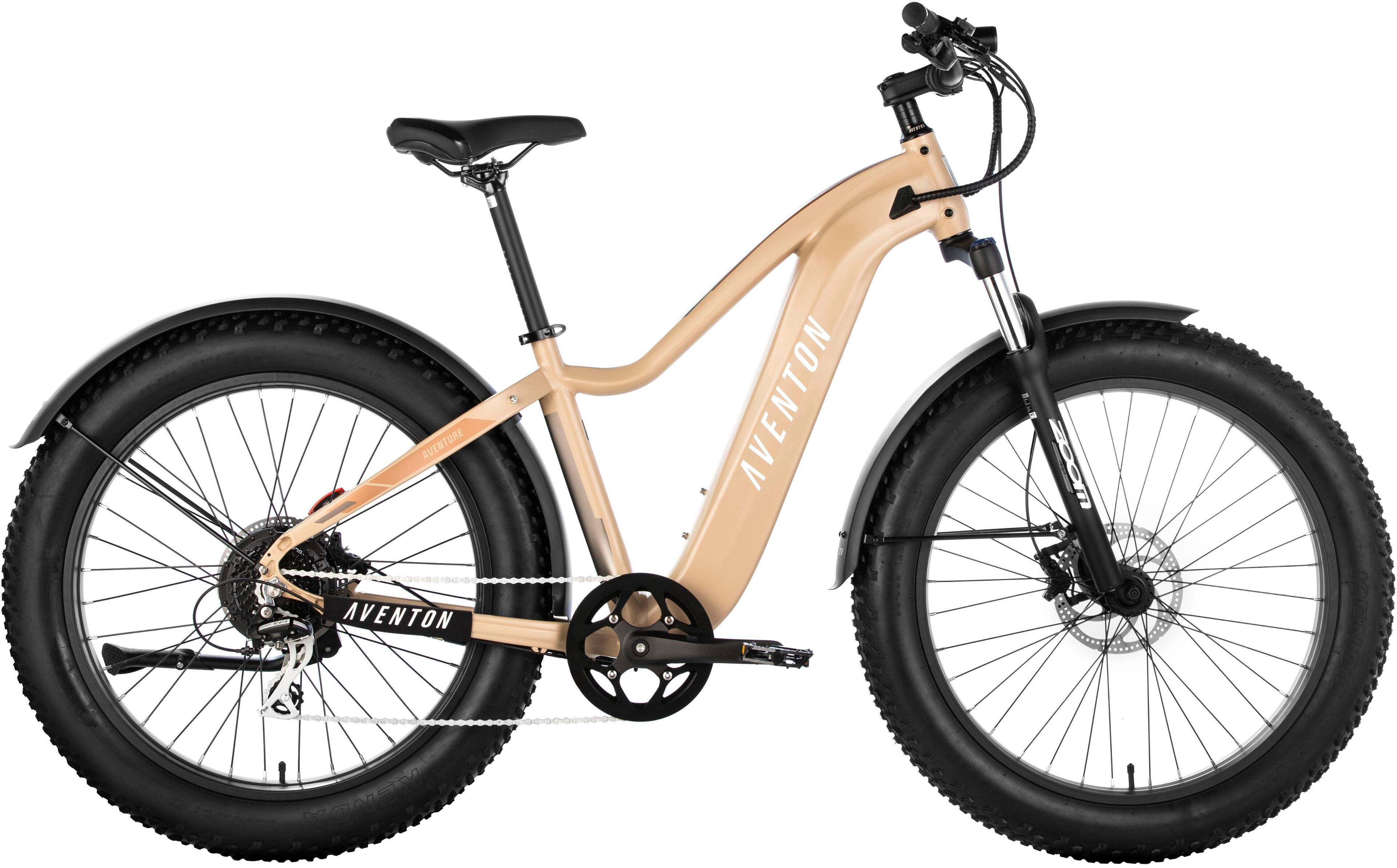 Angle View: Aventon - Aventure Step-Over Ebike w/ 45 mile Max Operating Range and 28 MPH Max Speed - SoCal Sand