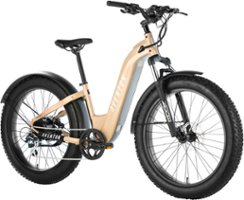 Aventon - Aventure Step-Through Ebike w/ 45 mile Max Operating Range and 28 MPH Max Speed - Small/Medium - SoCal Sand - Front_Zoom