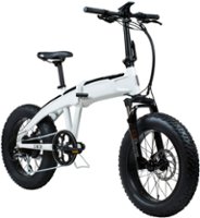 Aventon - Sinch Foldable Ebike w/ 40 mile Max Operating Range and 20 MPH Max Speed - Crest White - Front_Zoom