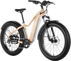 Aventon - Aventure Step-Over Ebike w/ 45 mile Max Operating Range and 28 MPH Max Speed - Small - SoCal Sand - Front_Zoom