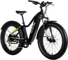 Aventon - Aventure Step-Over Ebike w/ 45 mile Max Operating Range and 28 MPH Max Speed - Small - Fire Black - Front_Zoom