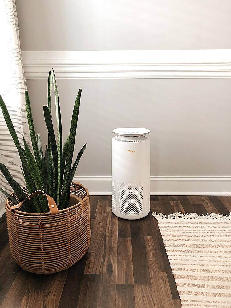 Alt View 14. CRANE - 500 Sq. Ft. UV Light Air Purifier - WHITE.
