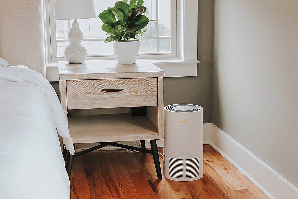 Alt View 14. CRANE - 300 Sq. Ft. Air Purifier - WHITE.
