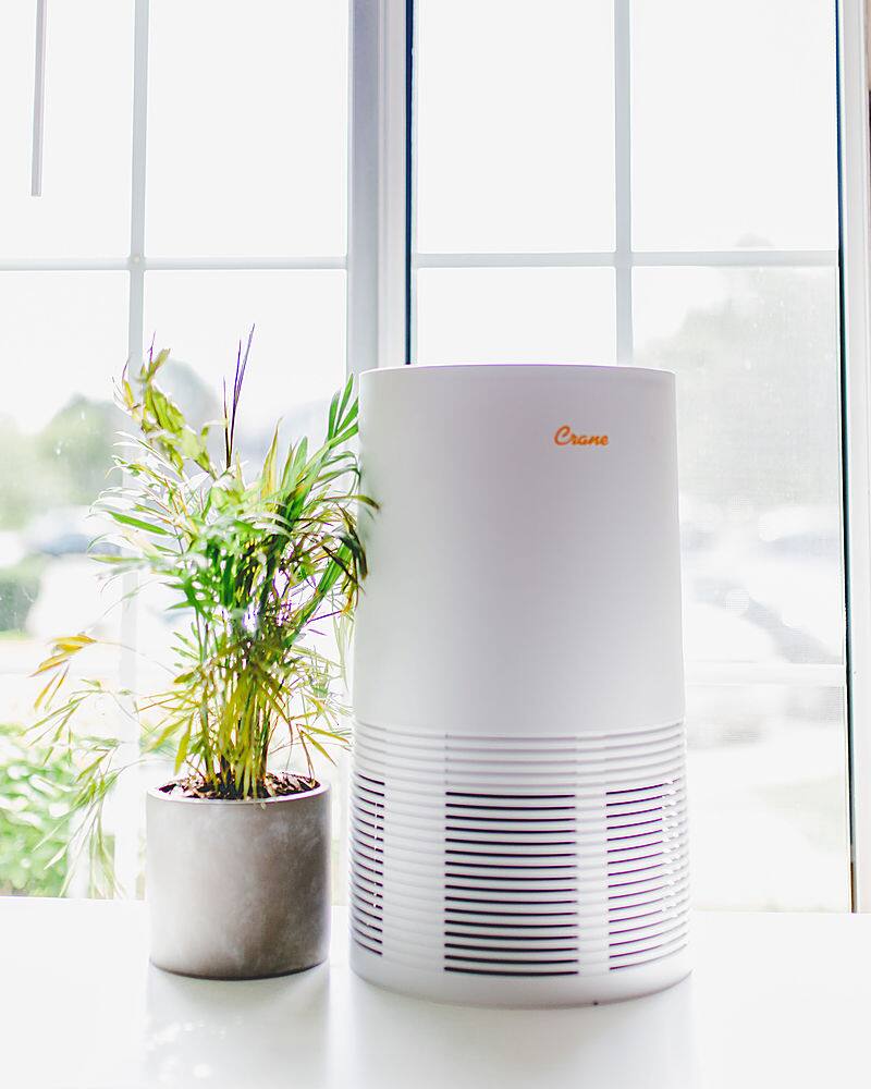 Alt View 15. CRANE - 300 Sq. Ft. Air Purifier - WHITE.