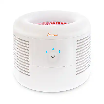 Front. CRANE - 300 Sq. Ft. Air Purifier - WHITE.