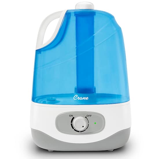 CRANE 1 Gal. Ultrasonic Cool Mist Humidifier Blue White EE 5956