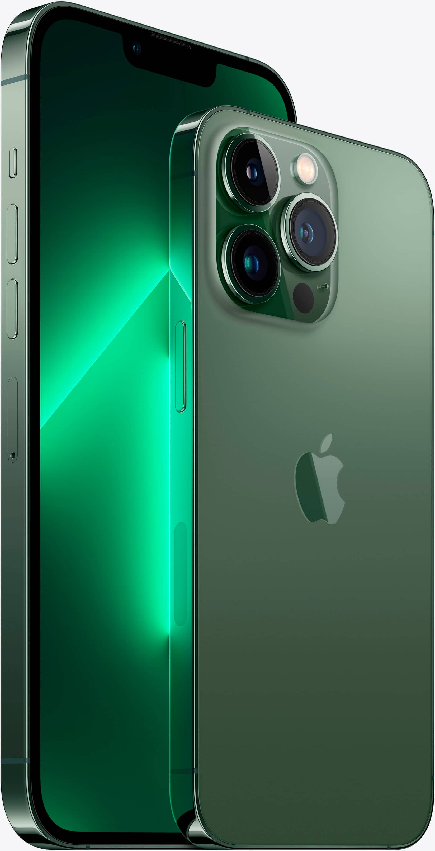 Alt View 1. Apple - iPhone 13 Pro Max 5G 128GB - Alpine Green.